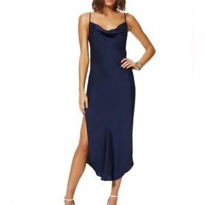 Ramy Brook NY Silk Navy Dress